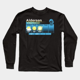 ALDERAAN 5 DAY FORECAST Long Sleeve T-Shirt